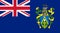 Glossy glass flag Pitcairn Islands