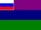 Glossy glass Flag of the Russian Antarctic