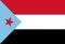 Glossy glass Flag of South Yemen independent 1967â€“1990