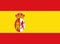 Glossy glass Flag of Spain 1785-1873 and 1875-1931