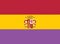 Glossy glass Flag of Spain 1931 1939 Second Spanish Republic