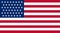 Glossy glass Flag of United States of America 1896 1908