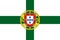 Glossy glass former Flag of Portuguese Minister of Navy, maybe today in use by Minister of Defense