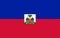 Glossy glass Haiti`s current flag