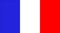 Glossy glass national flag of France