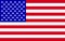 Glossy glass national flag of the United States