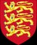 Glossy glass Royal Arms of England 1198 - 1340