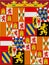 Glossy glass Royal Banner of Queen Joanna 1504-1519