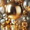 Glossy Golden Balloon Centerpiece for Luxury Birthday Celebration