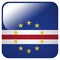 Glossy icon with flag of Cape Verde
