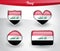 Glossy Iraq flag icon set