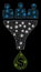 Glossy Mesh 2D Sales Funnel with Flash Spots