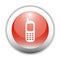 Glossy Mobile Phone Sign Icon