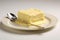 Glossy Plate piece butter. Generate AI