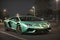 A glossy reality lamborghini aventador supercar render image generative by AI