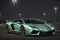 A glossy reality lamborghini aventador supercar render image generative by AI