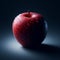glossy red apple with water droplets on its surface HD fruit image