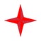 Glossy star icon on white background. flat style. red colors star icon for your web site design, logo, app, UI. shiny star symbol