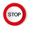 Glossy stop sign button for web applications. vector format