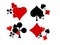 Glossy symbols of playing cards 3d image