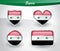 Glossy Syria flag icon set