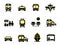 Glossy transport icons