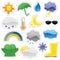 Glossy Weather Stickers