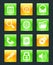 Glossy web buttons icons