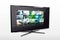 Glossy widescreen high definition tv screen