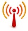 Glossy Wireless Symbol