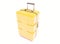 Glossy yellow large suitcase design