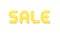 Glossy yellow sale marketing retail promotion business deal realistic 3d icon design vector