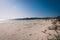 Gloucester beach with atlantic ocean and sand