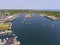 Gloucester Harbor Aerial View, Cape Ann, MA, USA