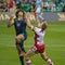 The Gloucester Rugby and Worcester Warriors at the Rugby 7 S