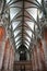 GLOUCESTER, UK - August 17, 2011: The nave and organ at Gloucester Cathedral.