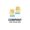 Glove, Gloves, Goalkeeper, Sport Business Logo Template. Flat Color
