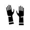 glove for washing glyph icon vector illustration