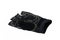 Gloves leather black rough used on white isolated background used for fitness, weight lifting