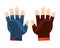 gloves sports icon design