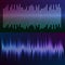 Glow effect music equalizer dark background set