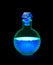 Glow magic bottle with snow potion