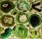 Glow Precious Stone Mineral Underground Treasure Rock Pattern Cross Section Jade Gem Energy Green Jewelry Nature Geology Wonder