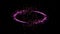 Glow purple pink stars particles motion circle