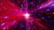 Glow red pink hyperspace light speed space flight through space time