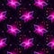 Glowing background with magic butterflies as seamless pattern.Transparent butterfly as magic background.