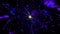 Glowing blue space particles galaxy wormhole super nova 3d illustration dj loop