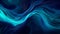 Glowing blue waves abstract background pattern. Bright smooth luminous lines on a dark background.
