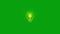 Glowing bulb green screen motion graphics