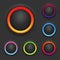 Glowing Button Template Set